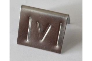 lood-voegklem RVS per stuk