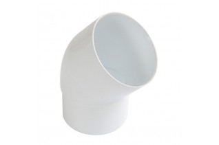 hwa bocht WIT VSE 45gr.  80 mm