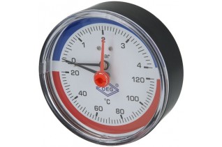 mano-thermometer 1/2" 0-4 bar