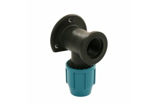 PE muurplaat  16 x 1/2"...