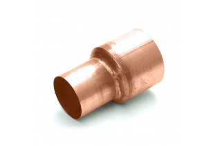 Koperen verloop mof 100 mm...