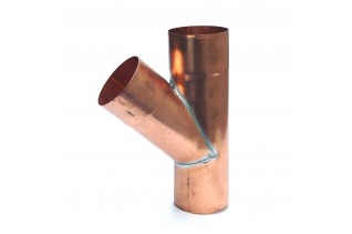 Koperen T-stuk 80mm 45gr...