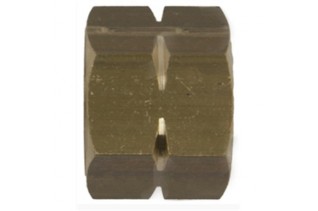 Wartelmoer messing 3/8" linkse