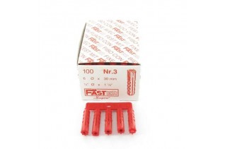 Faster plug Ø6 x 30 mm (Rood)