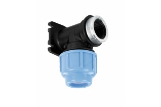 PE muurplaat  25 x 3/4"...
