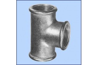 zwart malleable T-stuk...