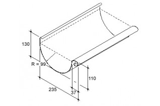 zinken Mastgoot 44 - 3000 x...
