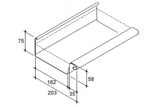 zinken Bakgoot 37 - 3000 x...